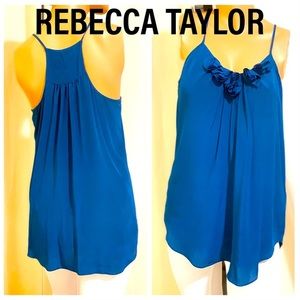 NEW REBECCA TAYLOR DARK TEAL SWEET ROSE CAMI
Size 6, $215